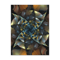 Pinwheel Abstract Art Postcard