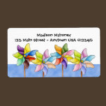 Pinwheel Avery Label labels