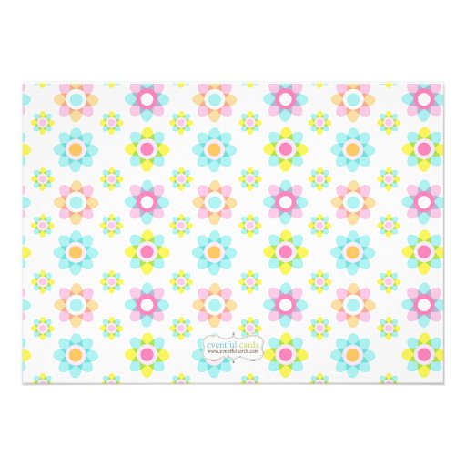 Pinwheel Birthday Party Announcements