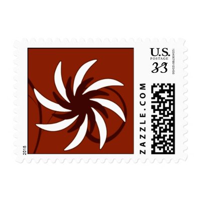Pinwheel flower Postage