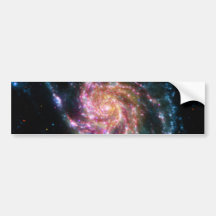 Pinwheel Galaxy Spiral Space Bumper Sticker