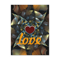 love, dating, relationship, wedding, valentine, postcard, abstract, art, modern, cool, Postcard with custom graphic design