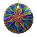 Pinwheel Mandala Ornament by arteeclectica