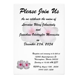 Pinwheel pink flower cutout personalized announcement
