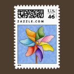 Pinwheel Postage stamps