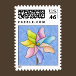 Pinwheel Postage stamps