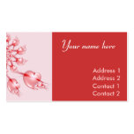 Pinwheel Valentine Business Carde