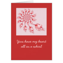Pinwheel Valentine Greeting Card cards