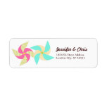 Pinwheel Wedding Address labels