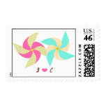 Pinwheel Wedding Postage