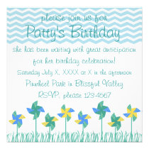 Pinwheels at the Park invitations