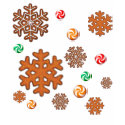PINWHEELS & GINGERBREAD FLAKES by SHARON SHARPE t-shirts
