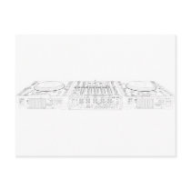 Pioneer CDJ-1000 Setup - DJ Djing Disc Jockey postcards