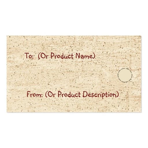 Pip Berry Basket Hang Tag Business Cards (back side)