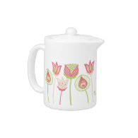 Pip Pip Hooray Designer Flowers Tea Pot teapot