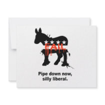 Pipe down now, silly liberal invitations