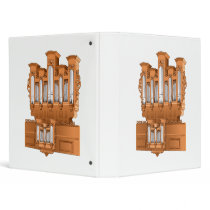 Pipe Organ, Church Organ Graphic Brown Binders
