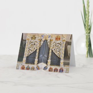 pipe organ in Marktkirche, Halle  greeting card
