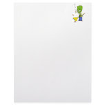 Pipe Smoking Alien Raking Leaves Custom Letterhead