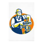 Pipefitter Oil Worker Tighten Pipe Valve Custom Stationery Pipefitter Oil Worker Tighten Pipe Valve Custom Stationery