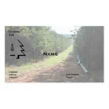 Pipeline Right-of-Way Business Card Templates