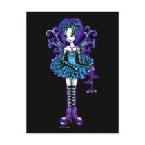 "Piper" Postcard Goth Dragonfly Fae