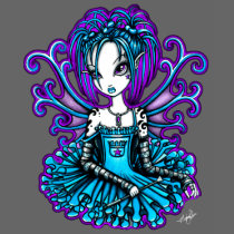 Piper TuTu Cute Tattoo Fairy Kids Top t-shirts by mykajelina Piper TuTu Cute Tattoo Fairy Kids Top t-shirts