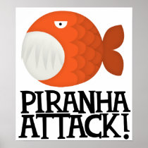 piranha attack! poster