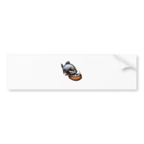 Piranha Bumper Sticker