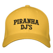 Piranha DJ's (DJ Cook Cap) Embroidered Baseball Caps
