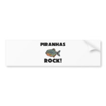 Piranhas Rock bumper stickers by AnimalShirts Piranhas Rock bumper stickers
