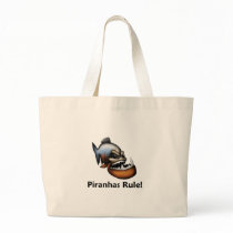 Piranhas Rule! Canvas Bags
