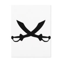 pirat saber sword icon postcards