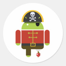 Pirata androide - Andy Etiquetas