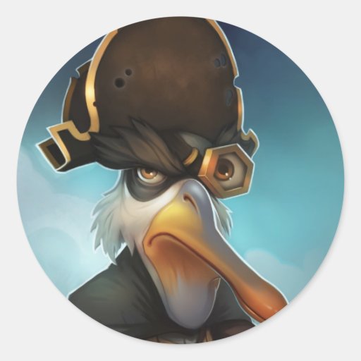 Pirate101 Ol' Fish Eye Stickers Zazzle