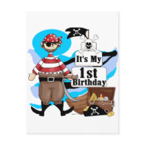 Pirate 1st Birthday T-shirts and Gifts Postcard