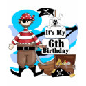 Pirate 6th Birthday t-shirts and Gifts shirt