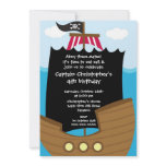 Pirate Ahoy Mates Birthday Party Invitation Boy