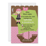 Pirate Ahoy Mates Birthday Party Invitation Girl