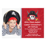 Pirate Ahoy Mates Boy Photo Birthday Party Custom Announcements