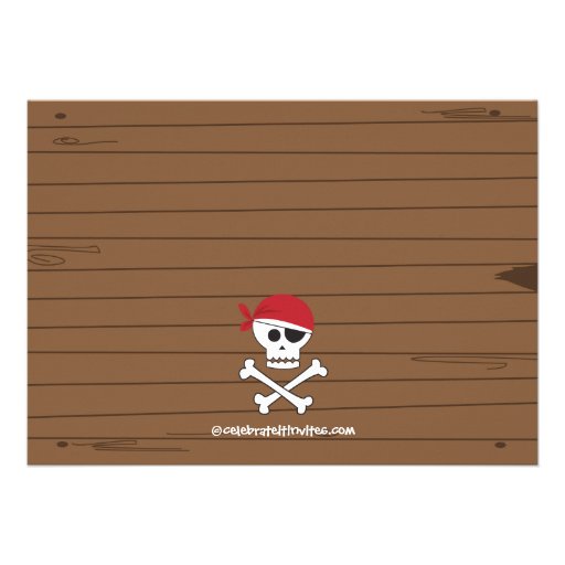 Pirate Ahoy Mates Boy Photo Birthday Party Personalized Announcements