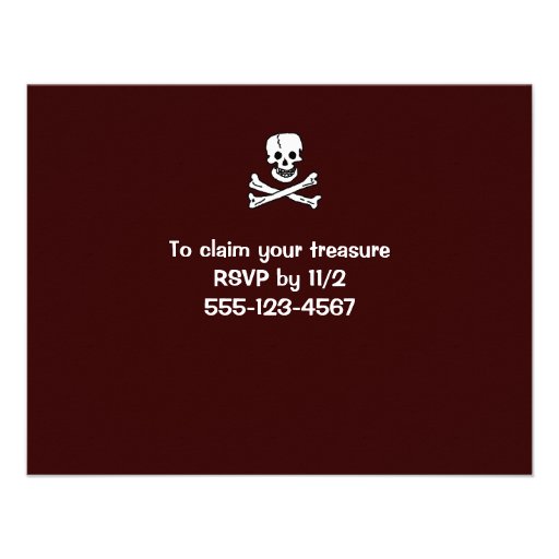 Pirate Ahoy Me Hearties! Party Invites
