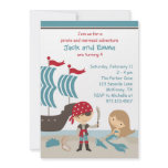 Pirate and Mermaid Invitation