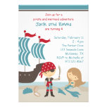 Pirate and Mermaid Invitation