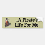Pirate And Treasure Bumper Sticker