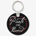 Pirate at the Wheel keychains