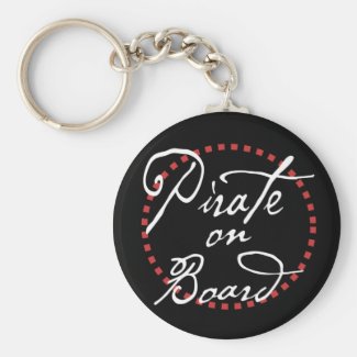 Pirate at the Wheel Keychain