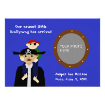 Pirate Baby Announcement
