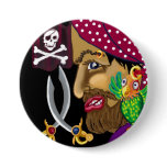 Pirate badge button