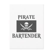 Pirate Bartender Postcards